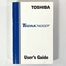 Vintage Toshiba TECRA 740CDT laptop USER'S GUIDE instruction manual OEM 1996 picture