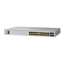 Cisco WS-C2960L-24PS-LL Catalyst 24 Port Ethernet Managed Switch 1 Year Warranty picture