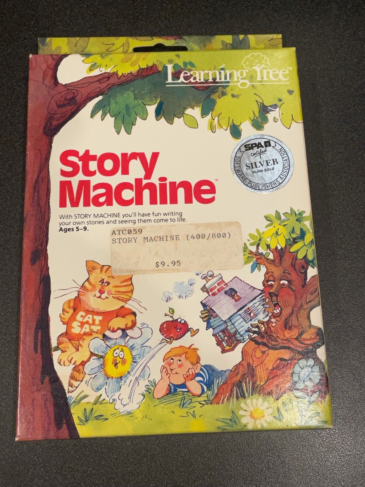 Story Machine cartridge Atari 400 800 XL XE computer CIB rare Learning Tree box