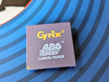 VERY RARE NOS Cyrix Cx486DRx2 20/40 40MHz 386 to 486 upgrade CPU gold vintage picture