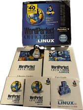 Corel Word Perfect For Linux Deluxe OS Office Suite Big Box Software Vintage picture