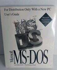 Vintage SEALED Microsoft MS-DOS Users Guide With Software + Key See Pics New 🔥 picture