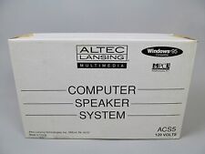 Altec Lansing Computer Speaker System ACS5 PC Multimedia Speakers Vintage New picture