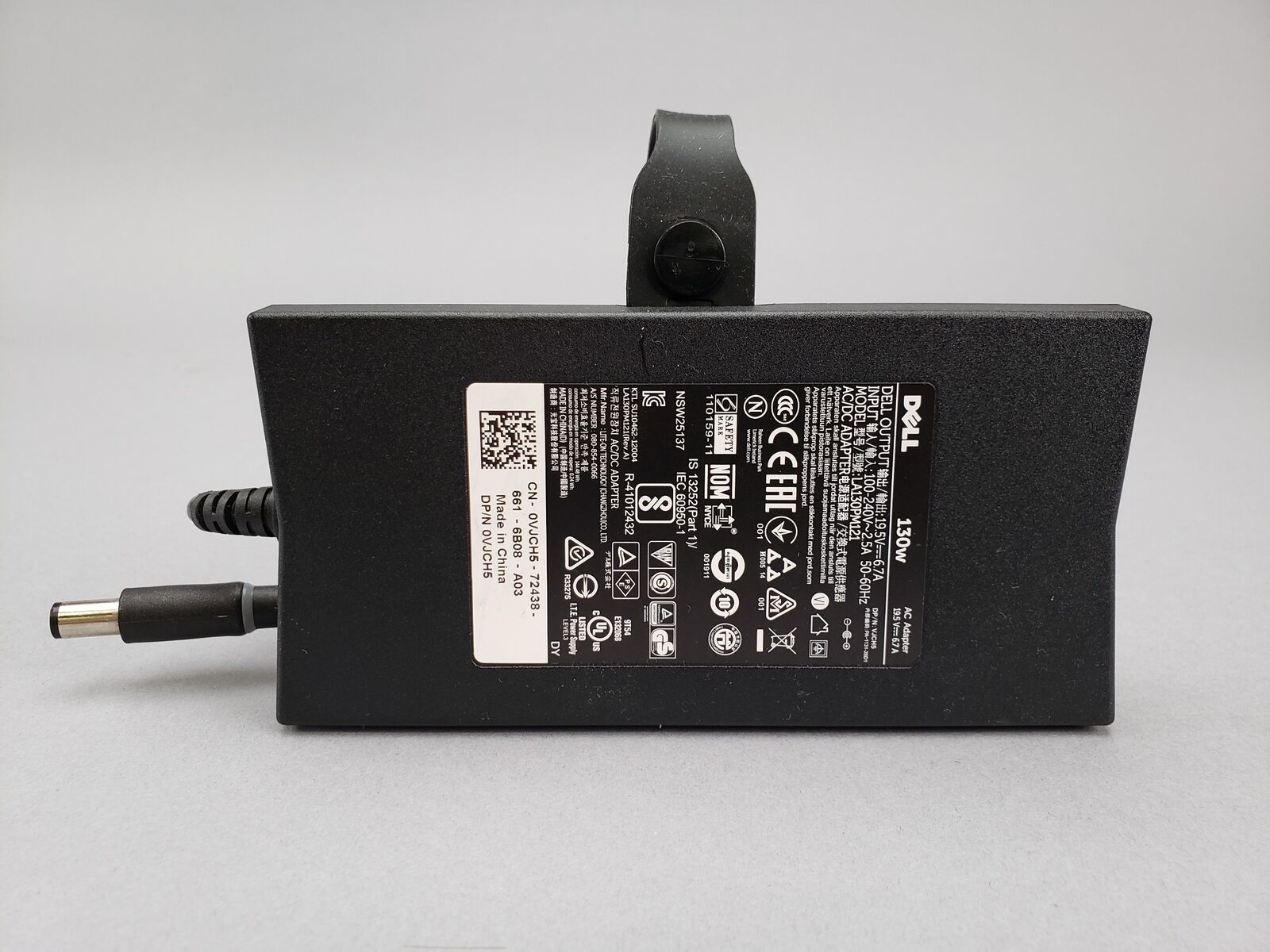 Genuine OEM Dell 130W AC Adapter Charger Large Tip 19.5V 6.7A