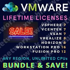 VMware vSphere 7 ESXi/vCenter/vSan/Horizon/Workstation/Fusion/Tanzu License picture