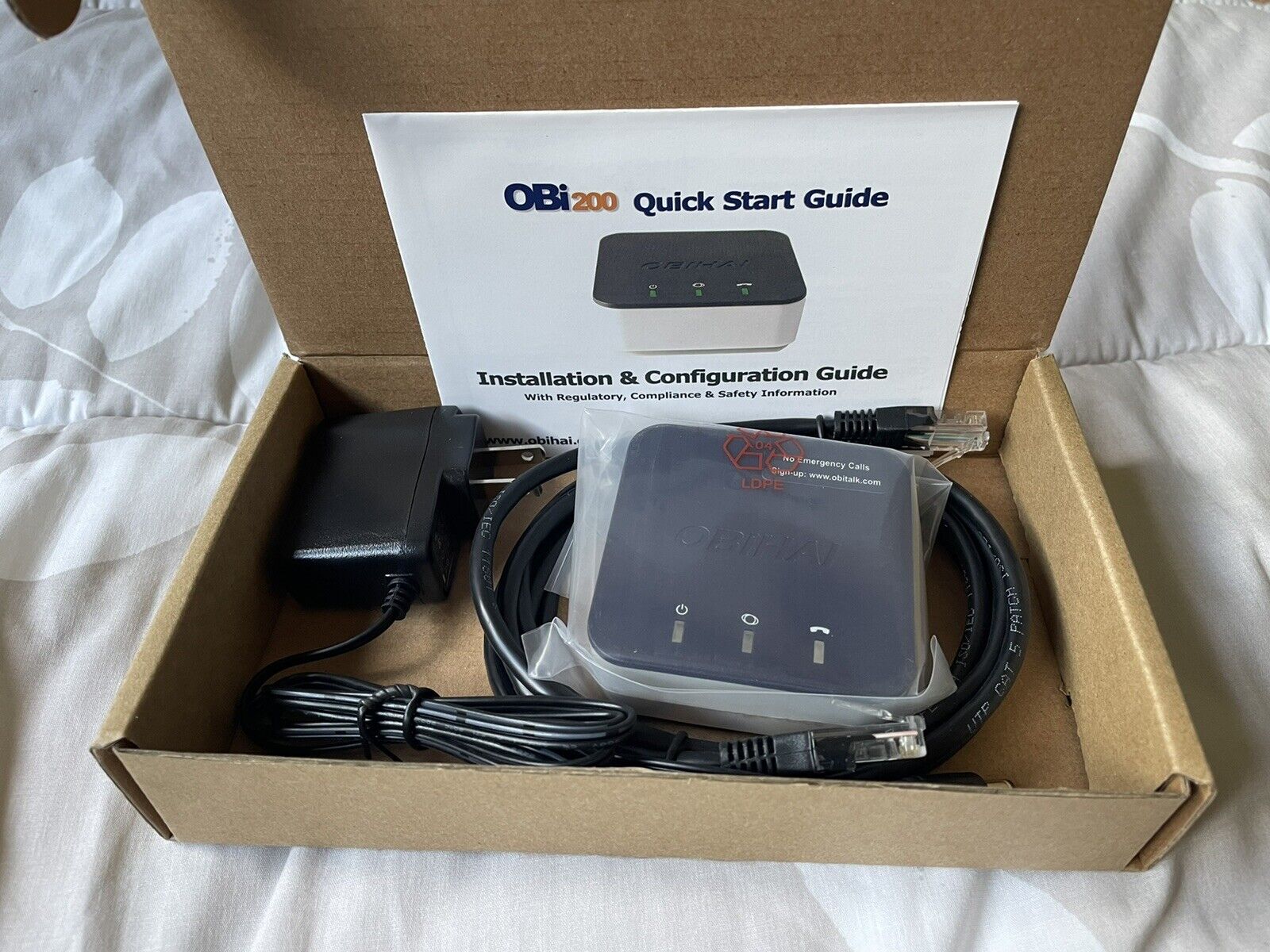 OBi200 1-Port VoIP Phone Adapter with Google Voice and Fax Support