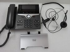 Cisco CP-8861-K9 5-Line VoIP Business Phone w/ Stand Handset Headphone picture