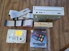 Vintage Computer Parts - 6.15GB  HDD, Floppy Drive, CD and cables- Tested good picture