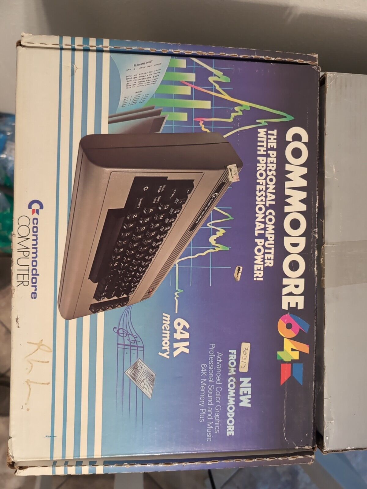Commodore 64 Computer w. Joysticks (2), Original Box *Complete* With 1541 Drive.