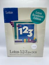 Vintage Lotus 123 Release 2.4 for DOS 1992 3.5 Diskettes NOS SEALED Academic Ed picture
