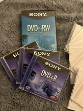 Vintage Sony DVD+R 3 Discs & Cases 120 min 4.7GB Blank & 10 DVD+RW picture