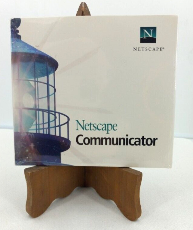 Vintage 1998 Netscape Communicator Version 4.5 Multiplatform CD-Rom - New/Sealed