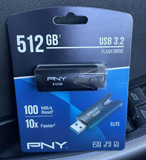 PNY P-FD512ELT-GE 512GB Elite USB 3.2 Flash Drive Brand New picture