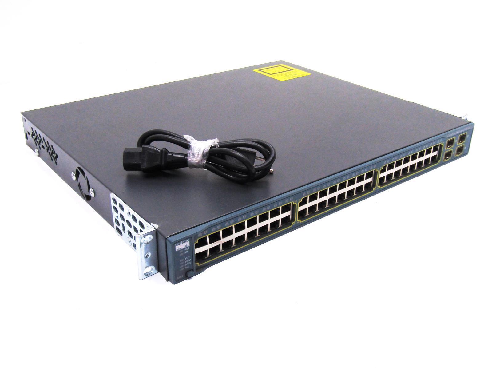 Cisco WS-C3560-48PS-S V05 48-Port PoE Fully Managed Switch | 4x SFP Ports
