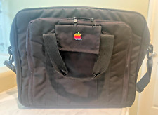 Vintage Apple Black Laptop Messenger Bag - 18” X 13” - Rainbow Bite APPLE Logo picture