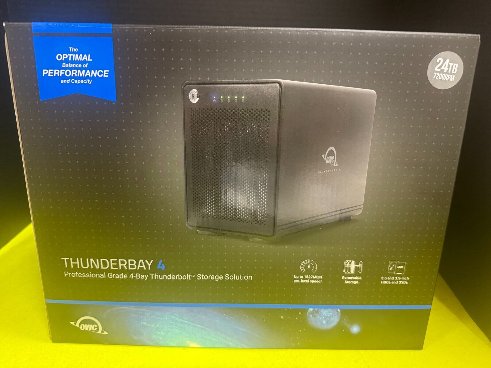 OWC ThunderBay 4 RAID 5 with Dual Thunderbolt 3 Ports (24TB-Enterprise)