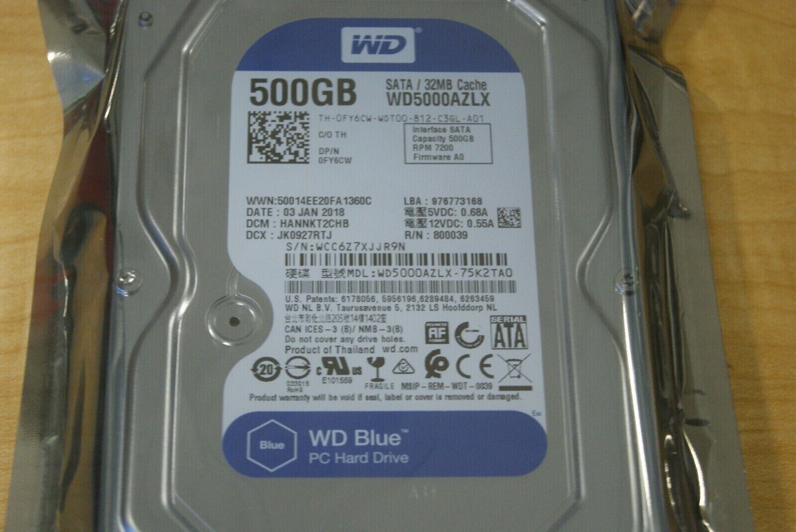 Western Digital WD Blue 500 GB 3.5