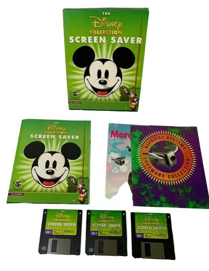 1993 Vintage The Disney Collection Screen Saver for Windows 3.5\