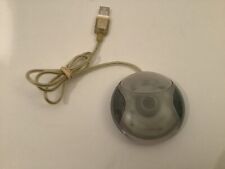 VINTAGE APPLE WIRED M4848 GRAPHITE GRAY HOCKEY PUCK USB MOUSE WORKS picture
