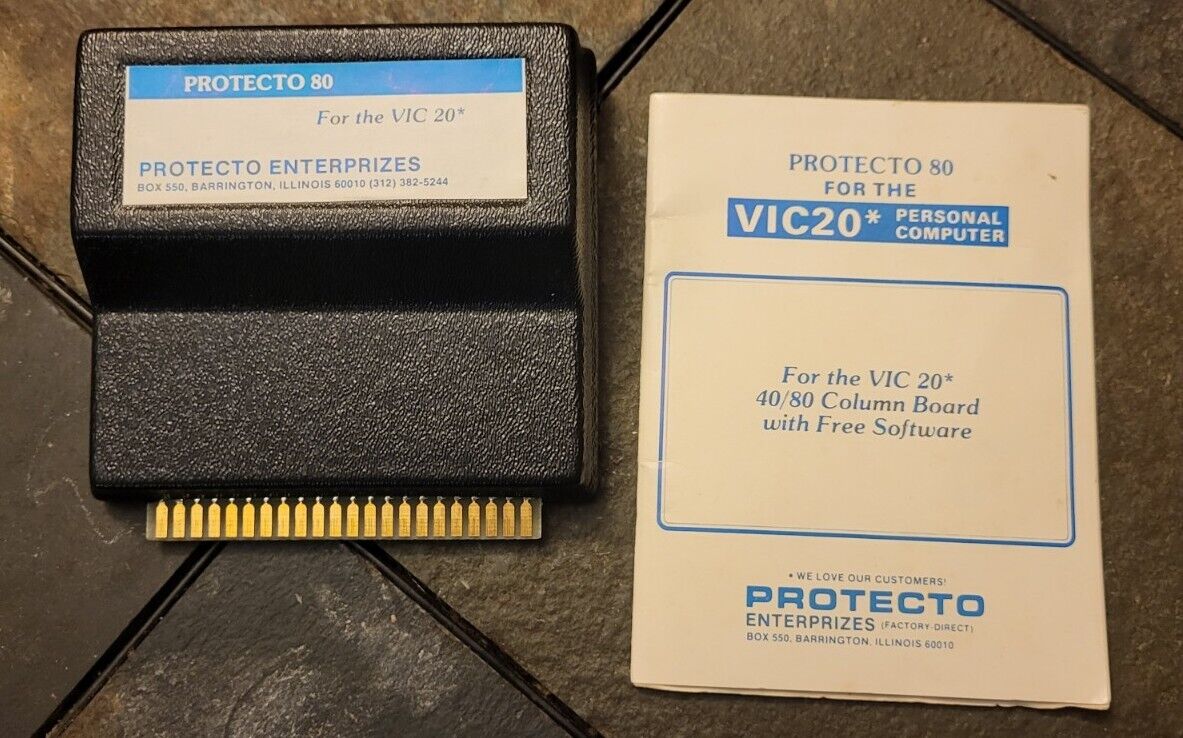 RARE Protecto Enterprizes 40/80 Column Video Expander, Commodore VIC 20. Works