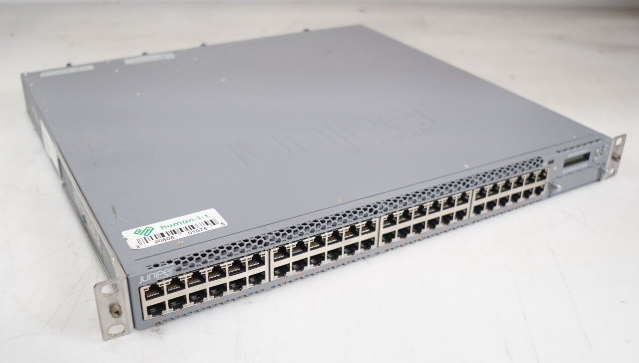 Juniper EX4300-48P 48x PoE+ RJ45 4x 4QSFP+ Gigabit Switch 2x PSU
