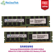 Samsung M386A4G40DM0-CPB 64GB 32GBx2 4DRx4 PC4-17000 2133PMHz ECC Memory PC RAM picture