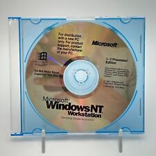 Microsoft Windows NT Workstation 4.0 Operating System NO KEY Only One CD VTG picture