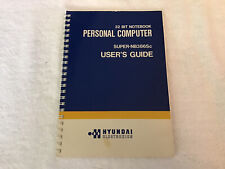 VTG Hyundai 32 Bit Notebook Personal Computer Super 386 Users Guide Manual 1991 picture