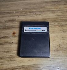 Commodore 64 CLOWNS game cartridge, vintage picture