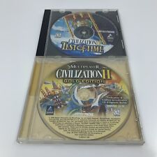 VTG Lot of 2 Civilization II Test of Time and Gold Edition PC Games Untested picture