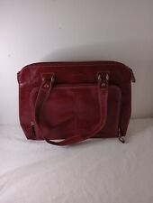 Vintage Red Faux Leather Samsonite Messenger Bag Breifcase Laptop Bag Lawyer  picture