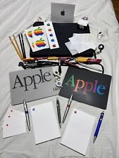 Vintage Apple Logo Merchandise, Various Items: Pens, Pencils, Exec Binder picture