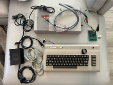 RARE Commodore 64 Computer + Disk Drive with harnesses (customer operating sys?) picture