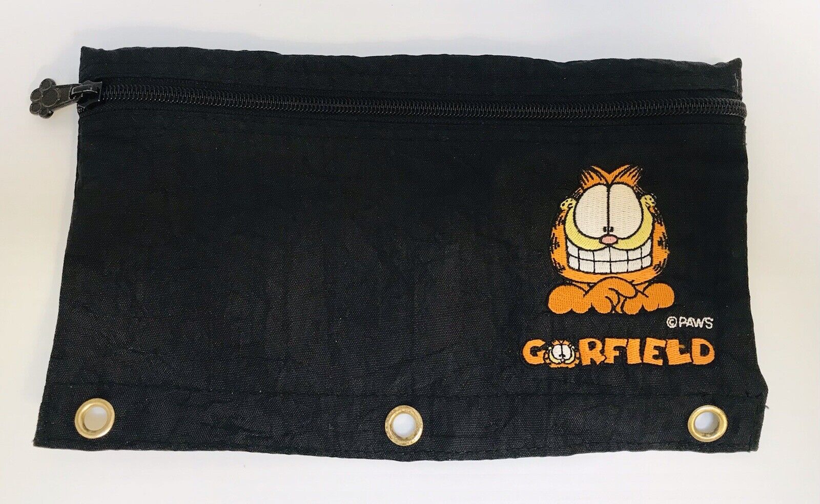Black Pencil Garfield Bag Mead School Notebook accessories holder Paws vintage
