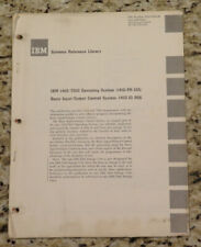 Vintage IBM  1410/7010 Operating System (PR-155) Basic 1410-IO-966 Dated 1965 picture