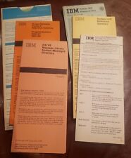 Vintage IBM System 360/370 Reference Data Cards & Flowcharting Template 70s 80s picture