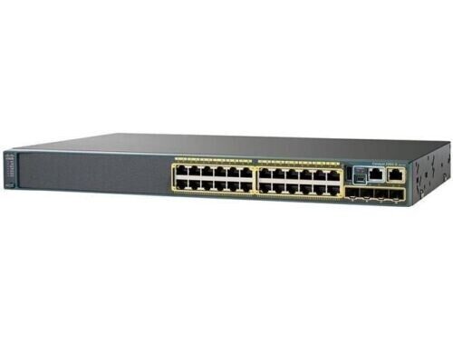 New Cisco WS-C2960X-24TS-L Catalyst 2960-X 24 GigE Port 4 x 1G SFP LAN Base