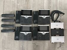 Lot of 4 Cisco IP Phone 8811 Series Business VOIP Charcoal Gray CP-8811 picture