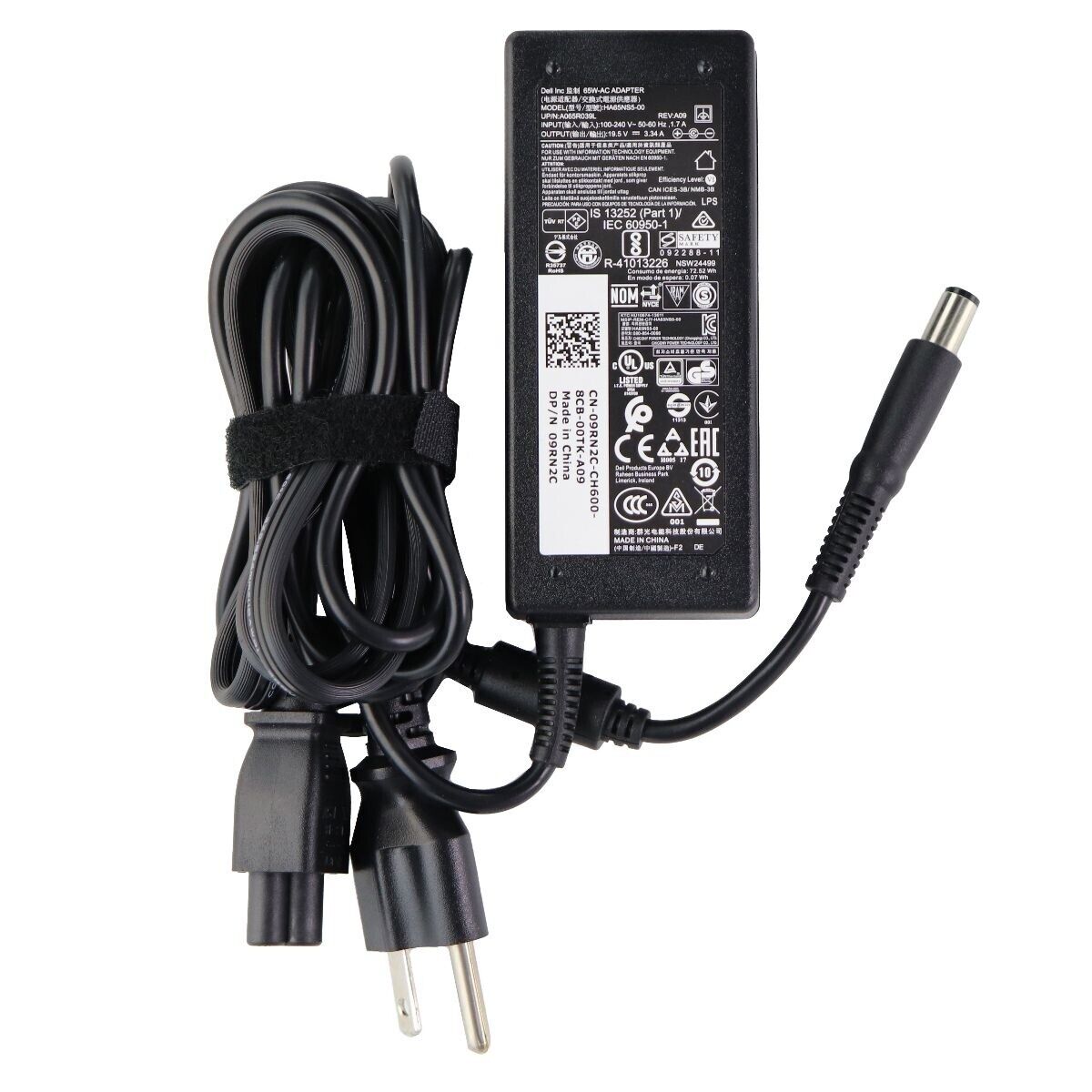65W AC Adapter OEM Power Supply for Dell- Black (HA65NS5-00) (7.4mm Connector)