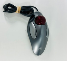 LOGITECH T-BC21 USB Vintage Wired Optical Trackman Marble Mouse Trackball TESTED picture