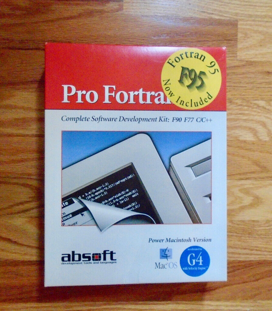 Vintage Pro Fortran Compiler Absoft Version 6.2
