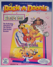 Vintage 1992 Rock-A-Doodle PC Coloring Book Software Don Bluth 5.25/3.5 Discs picture