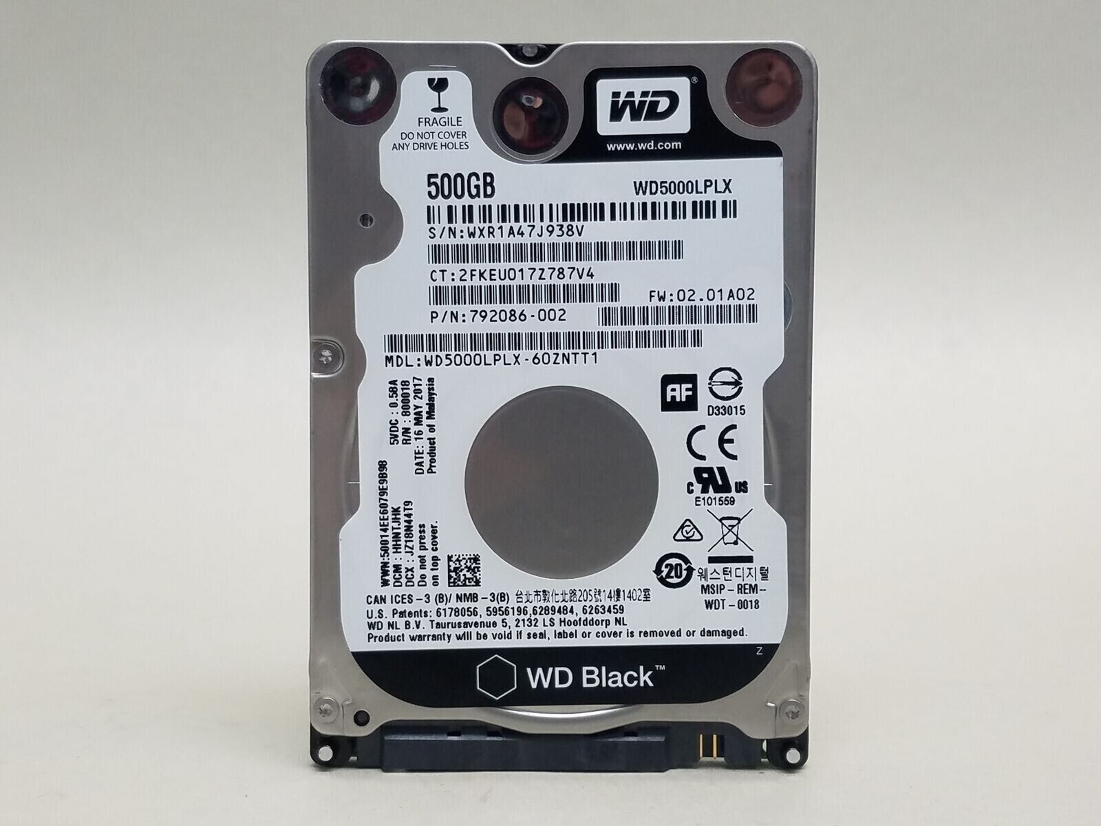 Western Digital WD Black WD5000LPLX 500 GB 2.5\