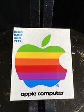 Vintage Original 1980s APPLE MACINTOSH Computer Rainbow Logo 2