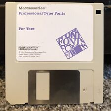 Vintage- Maccessories - Professional Type Fonts-Apple Macintosh Mac Disk - 1984 picture