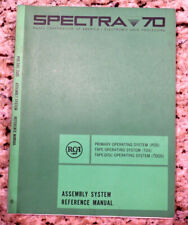 Vintage SPECTRA 70 RCA Processor POS-TOS/TDOS Assembly System Ref Dated 1968 picture