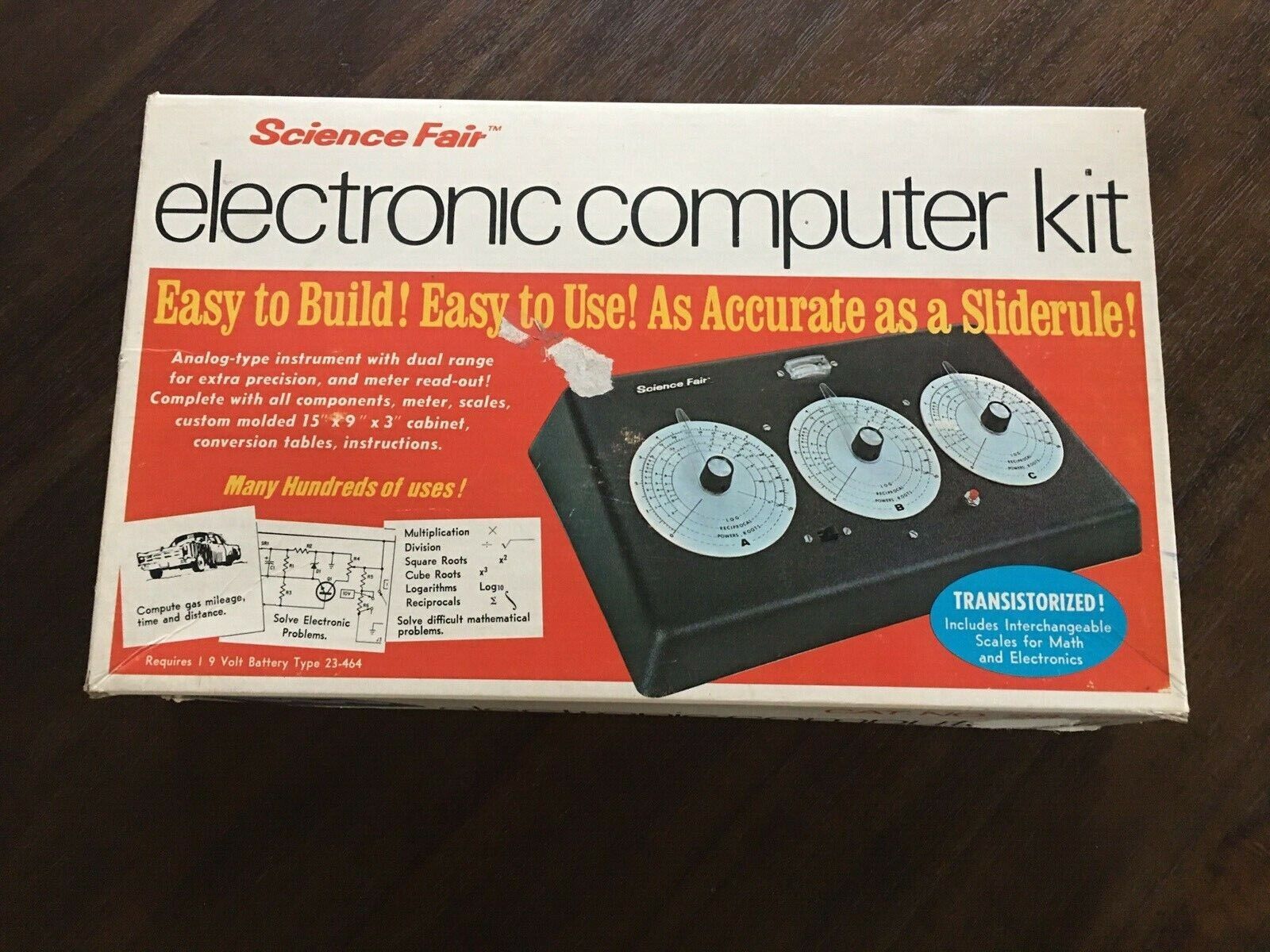 Vintage SCIENCE FAIR Radio Shack  Analog Computer electronic lab set KIT