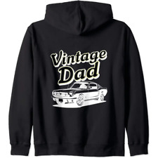 Vintage Dad: Classic Car, Retro Zip Hoodie picture
