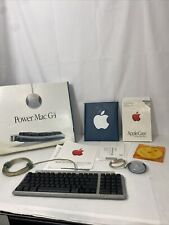 Vintage Apple Keyboard Blue Teal M2452 for iMac 1999 &  Ball Mouse Etc. picture