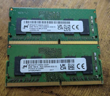 LOT OF 2 Micron 8GB 1Rx8 PC4-3200AA-SC0-11 Laptop RAM picture